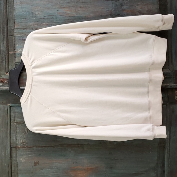 P. J. Salvage Women's Happy Day Ivory Sweatshirt, Size XLARGE, NWT - Picture 4 of 8